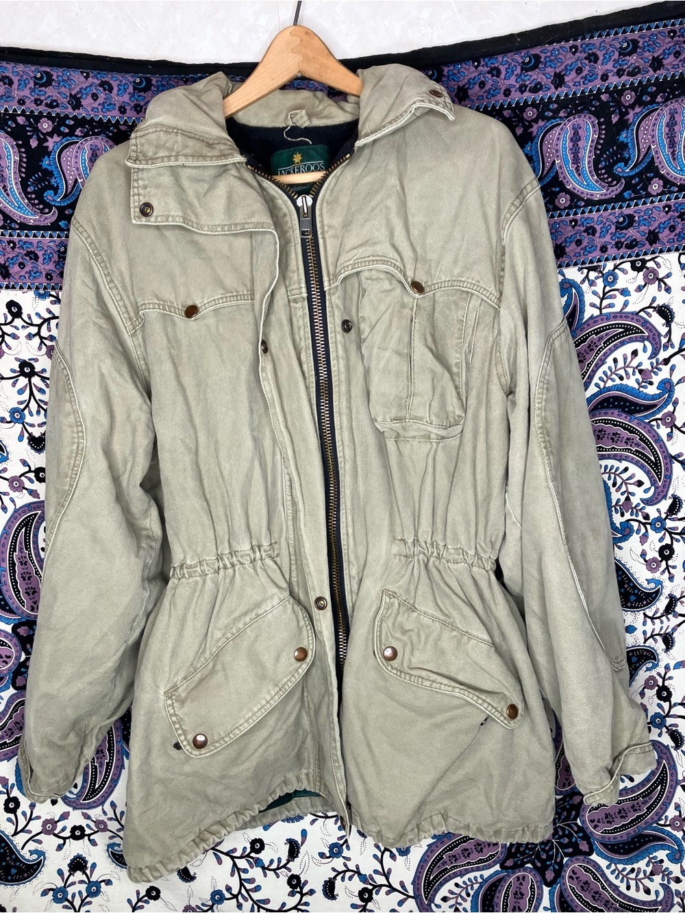 Jackeroos VTG fleece lined utility barn coat L